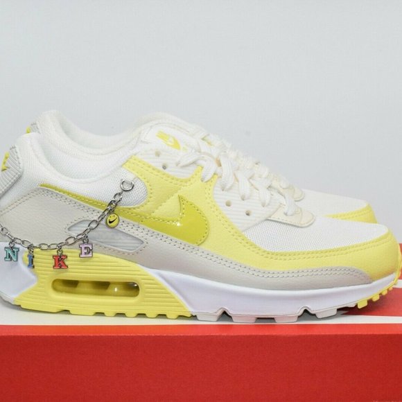 Nike Air Max 90 SE Princess Charming Sail Yellow Voltage White DJ5198-100 - Picture 1 of 7